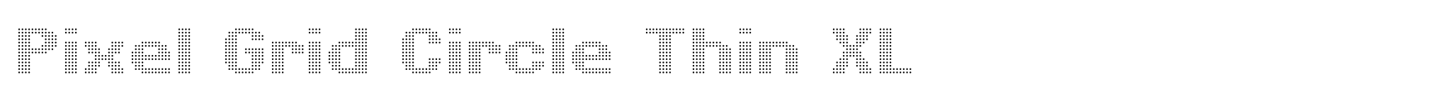 Pixel Grid Circle Thin XL image